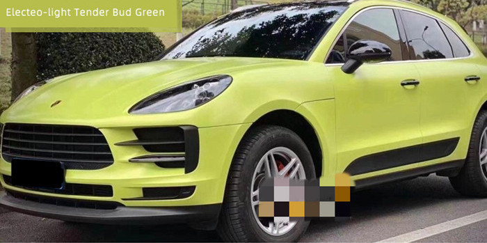 Adesivo acrilico smontabile della radura di Swipeable 60µM Light Bud Green Car Vinyl Wrap dell'ANIMALE DOMESTICO