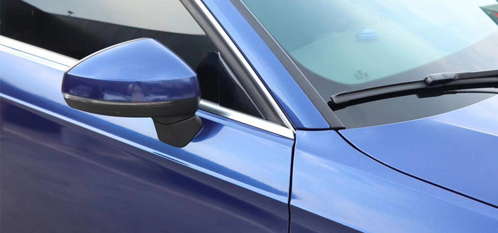 Auto blu dell'involucro del vinile dell'automobile di lucentezza della galassia libera della bolla che guarisce chiaro adesivo acrilico smontabile