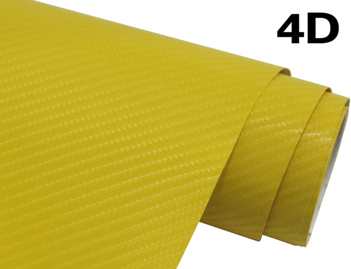 involucro libero del vinile della bolla di aria dell'involucro del vinile della fibra del carbonio 4D di 60µM per la pubblicità del veicolo