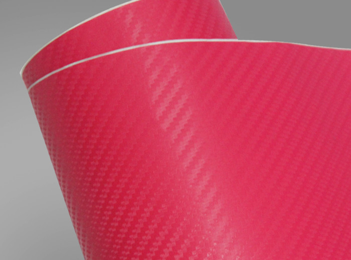 3D ha colorato scorrevole libero della bolla del film dell'involucro del vinile della fibra del carbonio